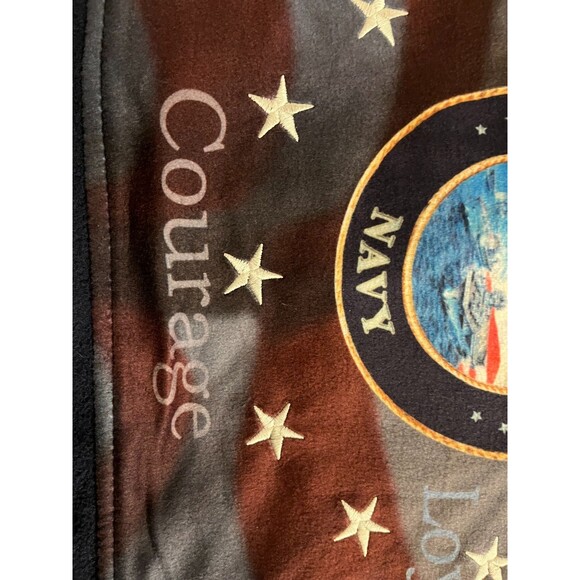 The Bradford Exchange Mens New Sz XXL Zip Up Long Sleeve Navy Blue Fleece Jacket - Picture 16 of 16